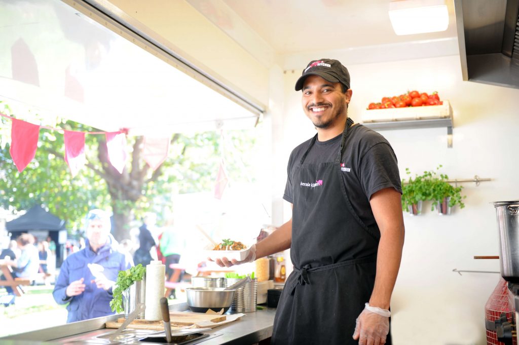 kerala food truck serving